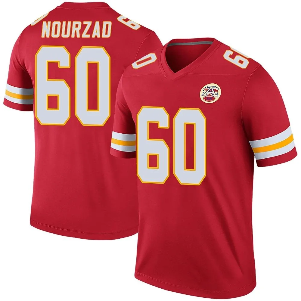 Men's Kansas City Chiefs Hunter Nourzad Nike Color Rush Legend Red Jersey Men's Kansas City Chiefs Hunter Nourzad Nike Color Rush Legend Red Jersey