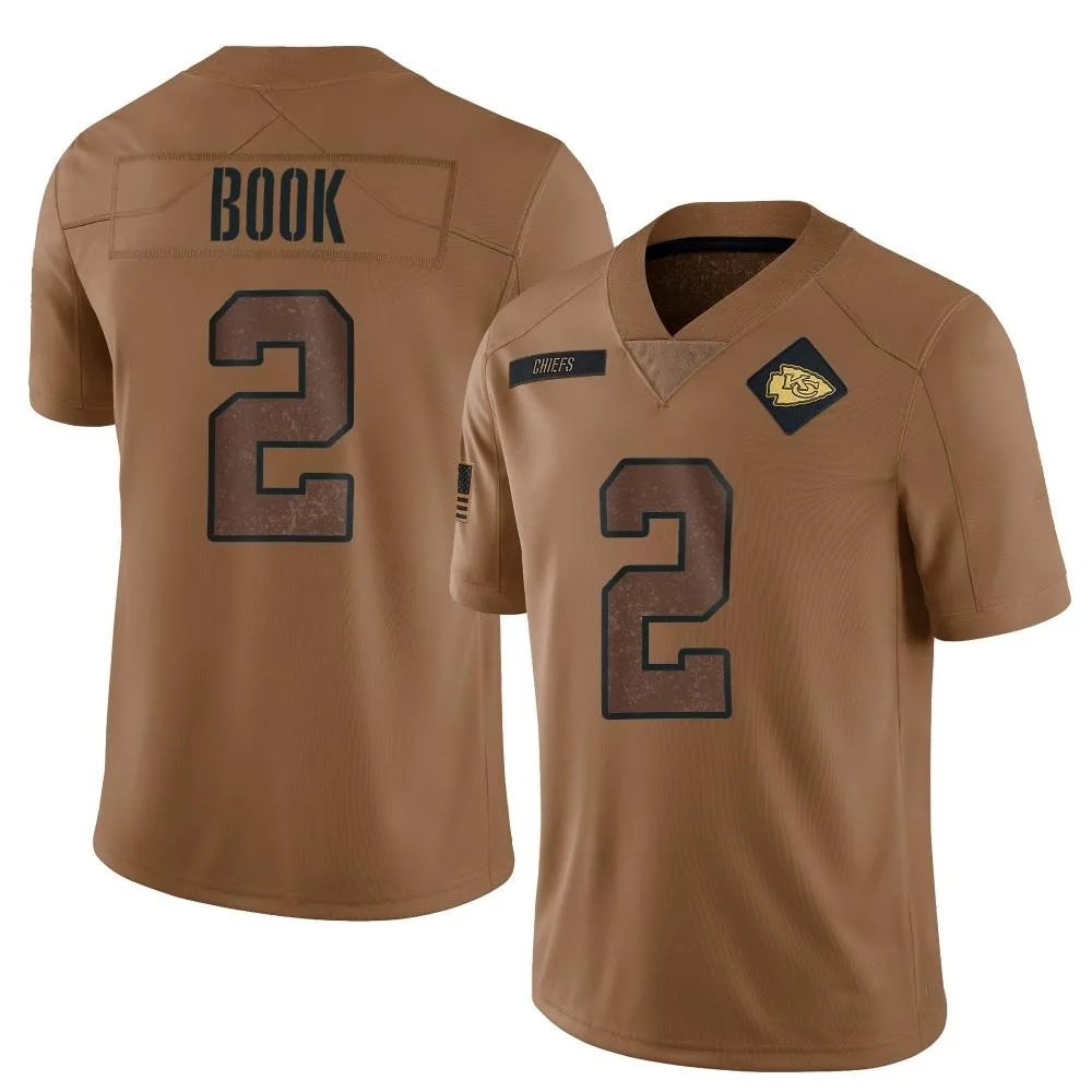 Men's Kansas City Chiefs Ian Book Nike 2023 Salute To Service Limited Brown Jersey Men's Kansas City Chiefs Ian Book Nike 2023 Salute To Service Limited Brown Jersey