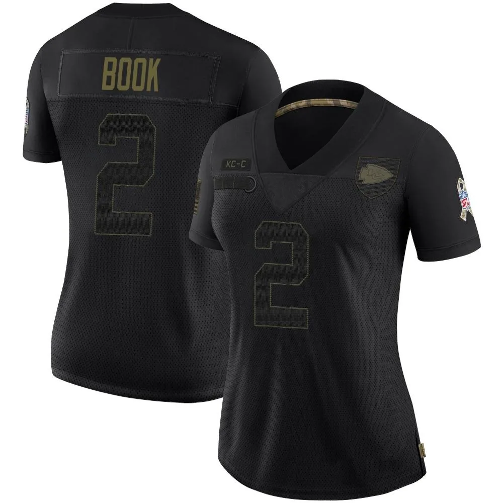 Women's Kansas City Chiefs Ian Book Nike 2020 Salute To Service Limited Black Jersey Women's Kansas City Chiefs Ian Book Nike 2020 Salute To Service Limited Black Jersey