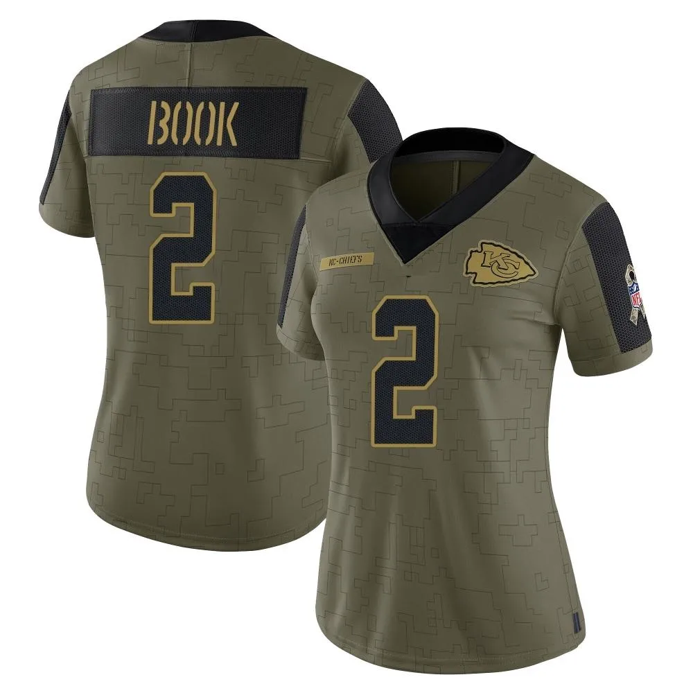 Women's Kansas City Chiefs Ian Book Nike 2021 Salute To Service Limited Olive Jersey Women's Kansas City Chiefs Ian Book Nike 2021 Salute To Service Limited Olive Jersey