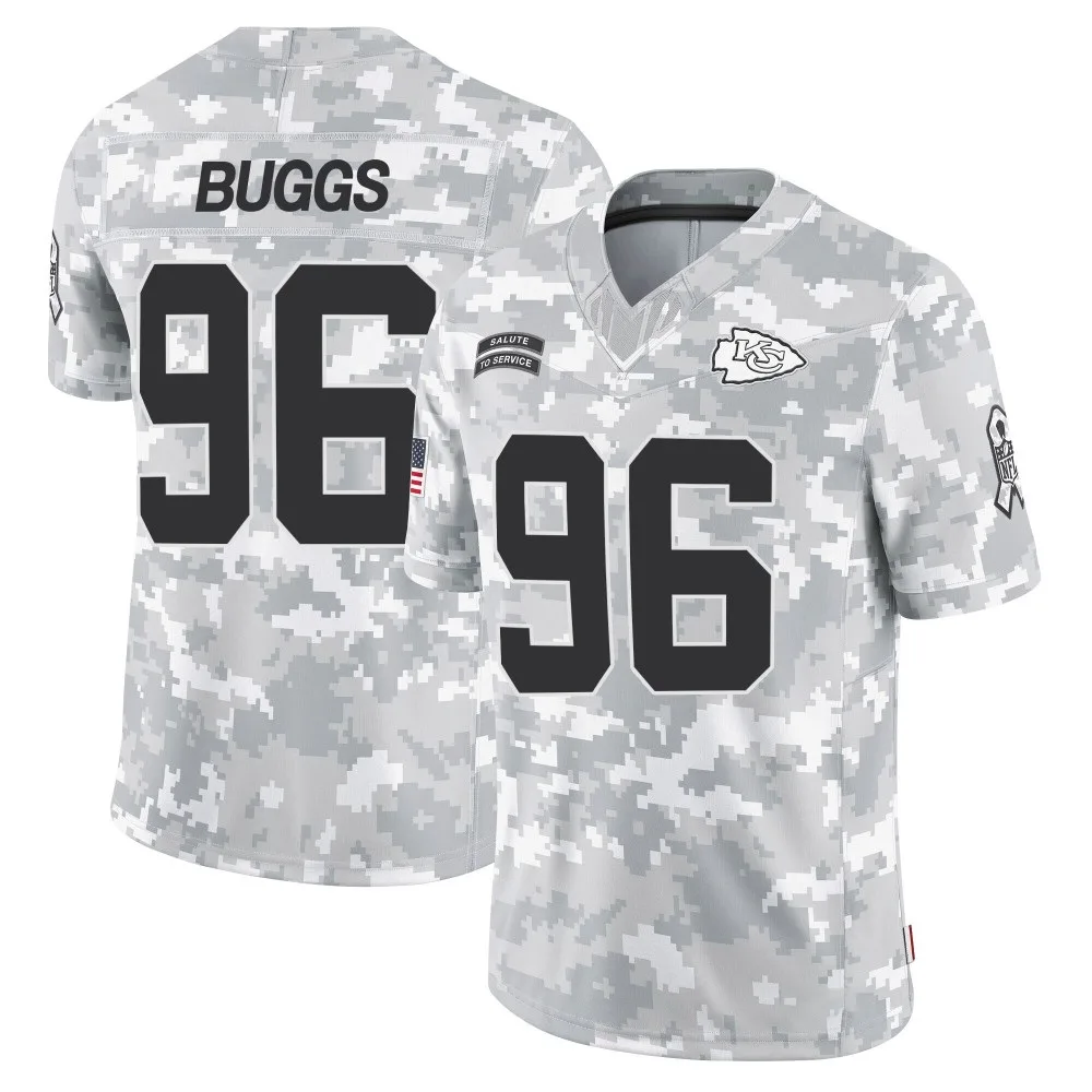 Men's Kansas City Chiefs Isaiah Buggs Nike 2024 Salute to Service Limited Arctic Camo Jersey Men's Kansas City Chiefs Isaiah Buggs Nike 2024 Salute to Service Limited Arctic Camo Jersey