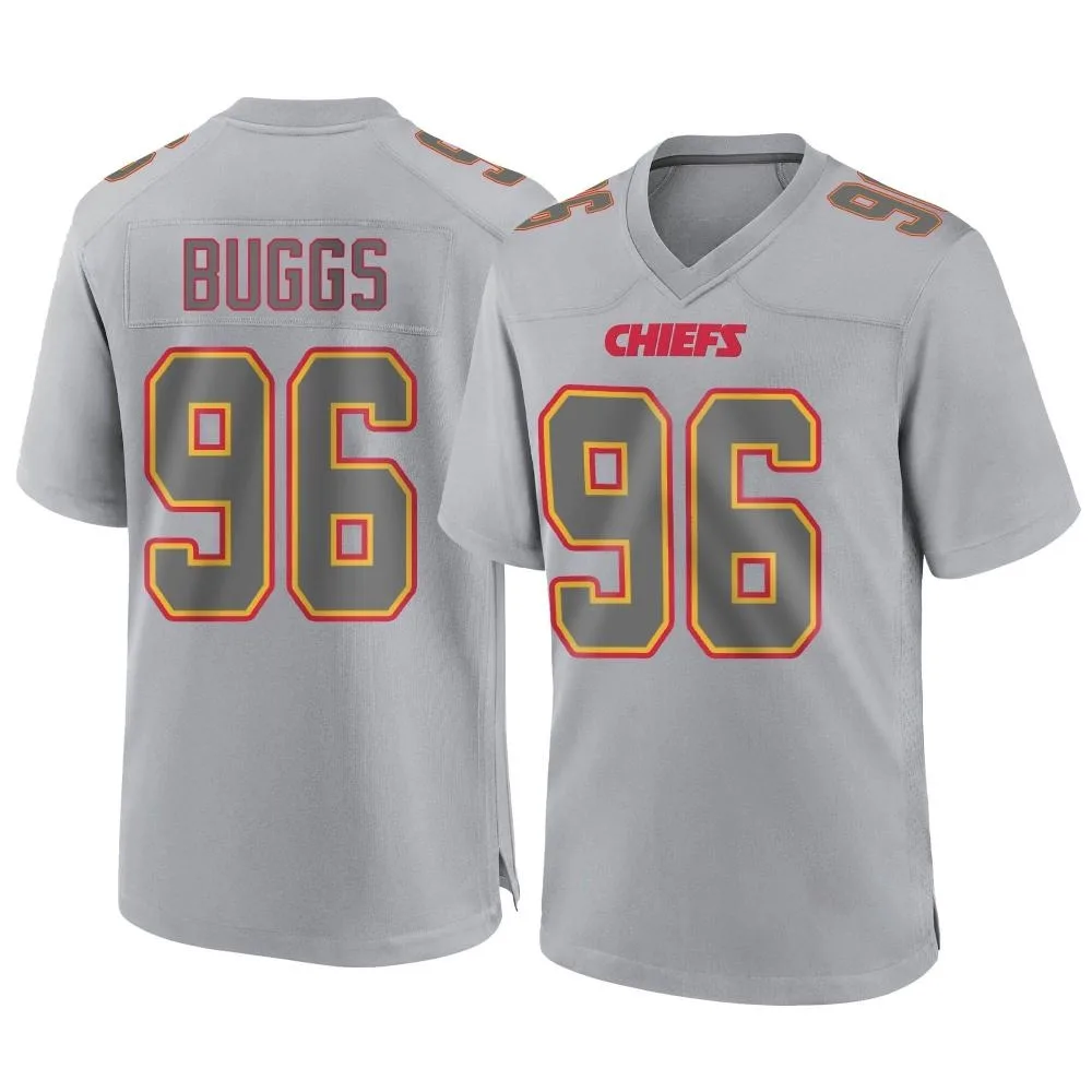 Men's Kansas City Chiefs Isaiah Buggs Nike Atmosphere Fashion Game Gray Jersey Men's Kansas City Chiefs Isaiah Buggs Nike Atmosphere Fashion Game Gray Jersey