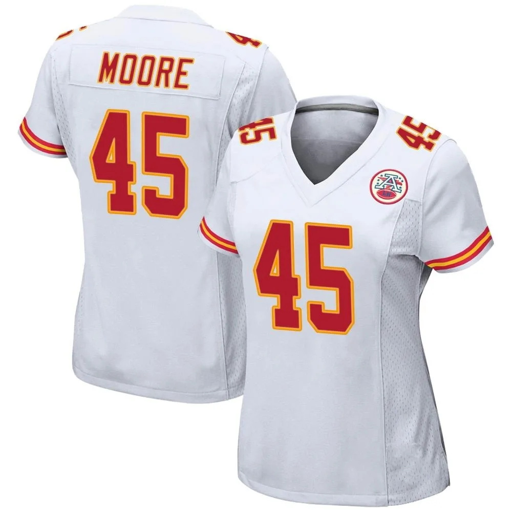 Women's Kansas City Chiefs Isaiah Moore Nike Game White Jersey Women's Kansas City Chiefs Isaiah Moore Nike Game White Jersey