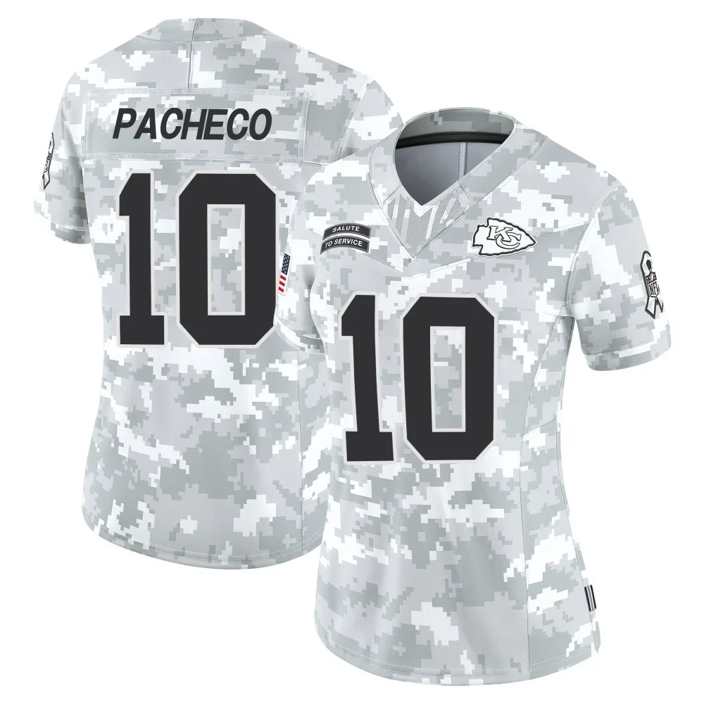 Women's Kansas City Chiefs Isiah Pacheco Nike 2024 Salute to Service Limited Arctic Camo Jersey Women's Kansas City Chiefs Isiah Pacheco Nike 2024 Salute to Service Limited Arctic Camo Jersey