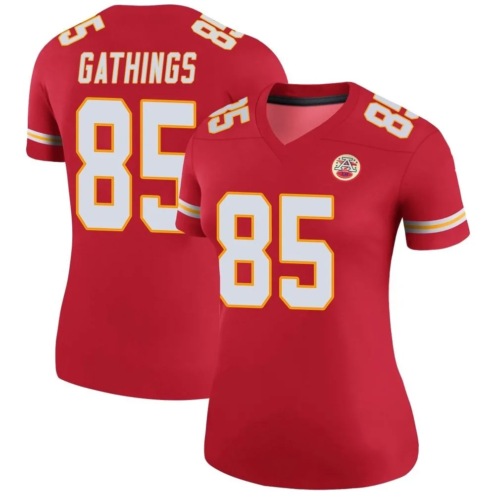 Women's Kansas City Chiefs Izaiah Gathings Nike Color Rush Legend Red Jersey Women's Kansas City Chiefs Izaiah Gathings Nike Color Rush Legend Red Jersey