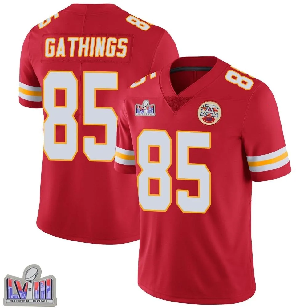 Youth Kansas City Chiefs Izaiah Gathings Nike Team Color Vapor Untouchable Super Bowl LVIII Patch Limited Red Jersey Youth Kansas City Chiefs Izaiah Gathings Nike Team Color Vapor Untouchable Super Bowl LVIII Patch Limited Red Jersey
