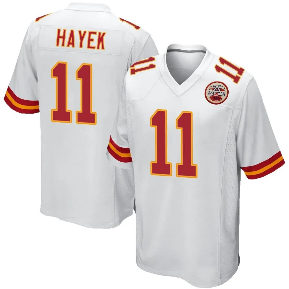 Men's Kansas City Chiefs Jaaron Hayek Nike Game White Jersey Men's Kansas City Chiefs Jaaron Hayek Nike Game White Jersey