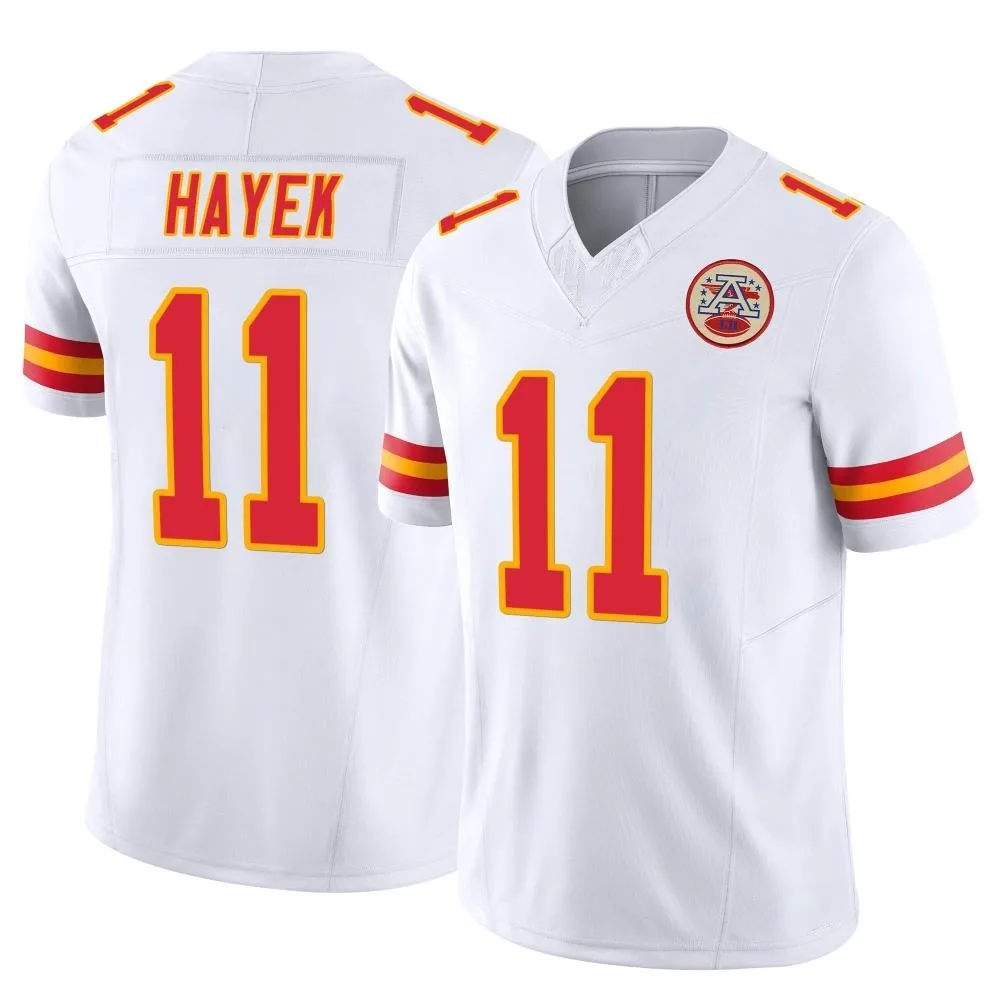 Men's Kansas City Chiefs Jaaron Hayek Nike Vapor F.U.S.E. Limited White Jersey Men's Kansas City Chiefs Jaaron Hayek Nike Vapor F.U.S.E. Limited White Jersey