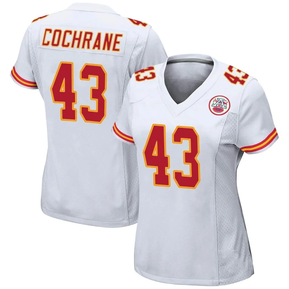 Women's Kansas City Chiefs Jack Cochrane Nike Game White Jersey Women's Kansas City Chiefs Jack Cochrane Nike Game White Jersey