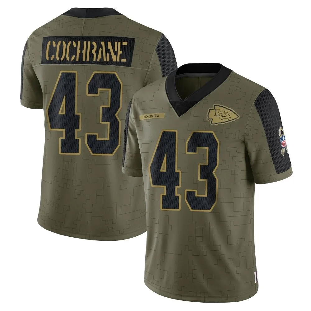 Youth Kansas City Chiefs Jack Cochrane Nike 2021 Salute To Service Limited Olive Jersey Youth Kansas City Chiefs Jack Cochrane Nike 2021 Salute To Service Limited Olive Jersey