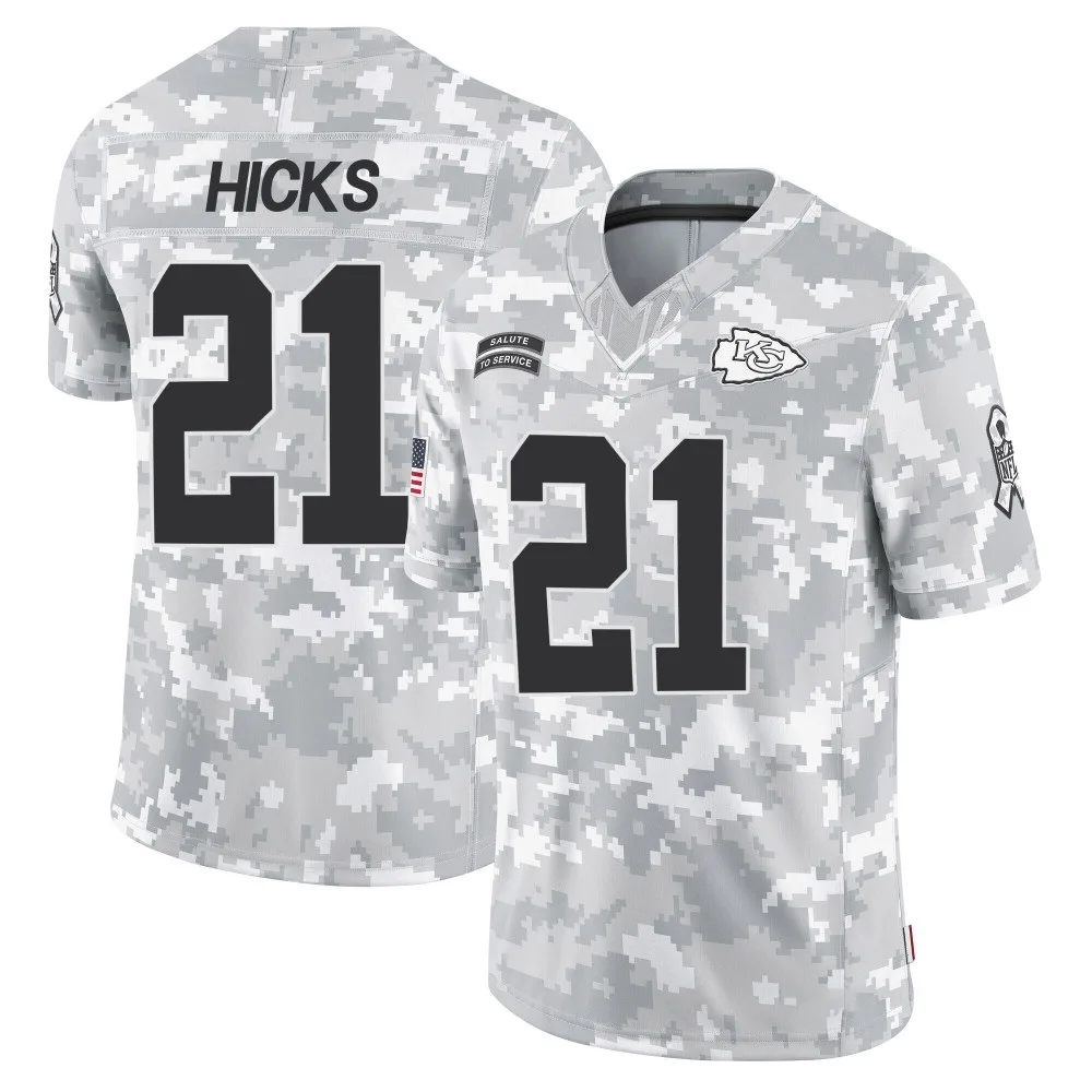 Youth Kansas City Chiefs Jaden Hicks Nike 2024 Salute to Service Limited Arctic Camo Jersey Youth Kansas City Chiefs Jaden Hicks Nike 2024 Salute to Service Limited Arctic Camo Jersey