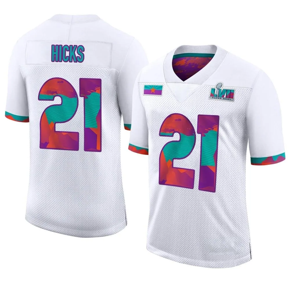Youth Kansas City Chiefs Jaden Hicks Nike Super Bowl LVII Limited White Jersey Youth Kansas City Chiefs Jaden Hicks Nike Super Bowl LVII Limited White Jersey