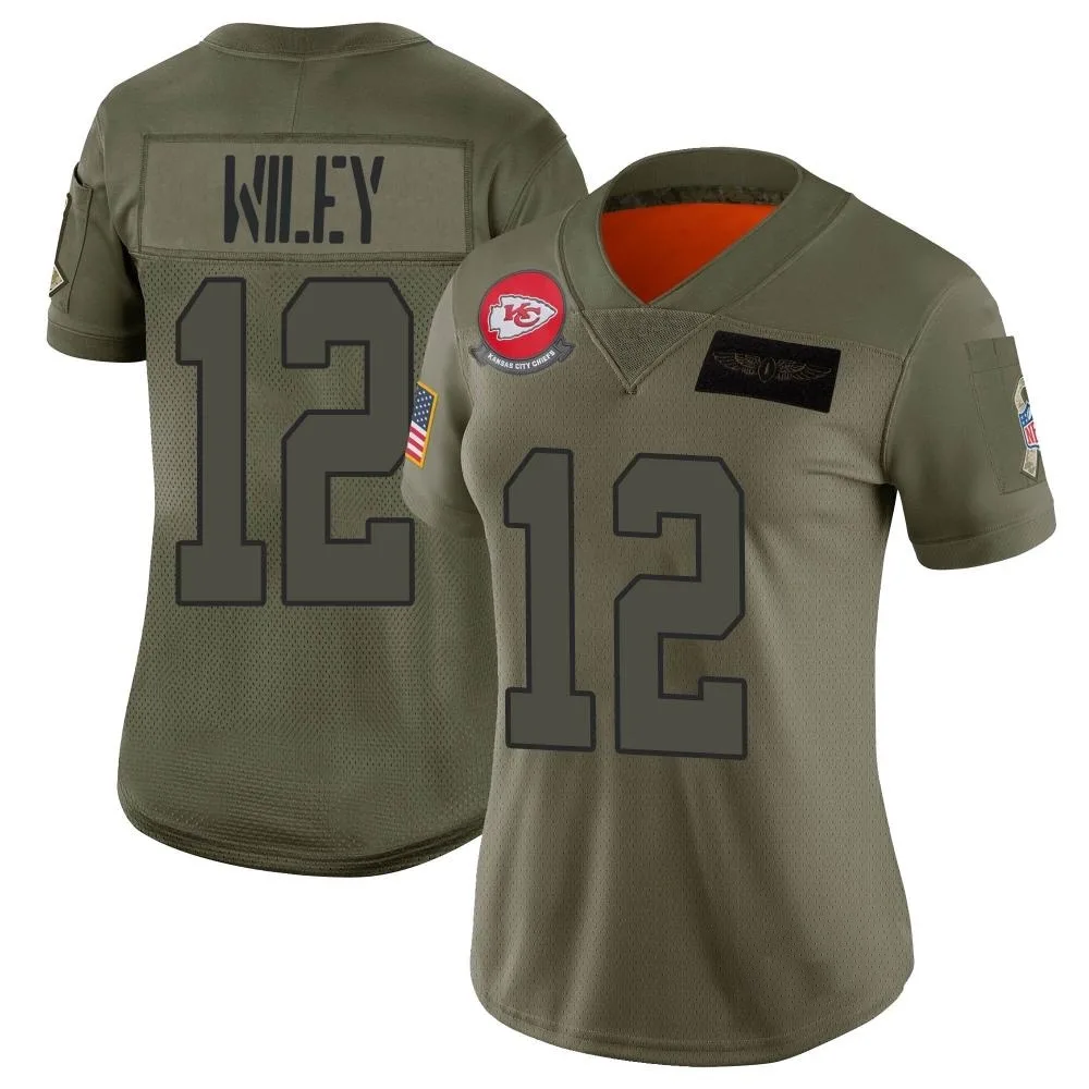 Women's Kansas City Chiefs Jared Wiley Nike 2019 Salute to Service Limited Camo Jersey Women's Kansas City Chiefs Jared Wiley Nike 2019 Salute to Service Limited Camo Jersey