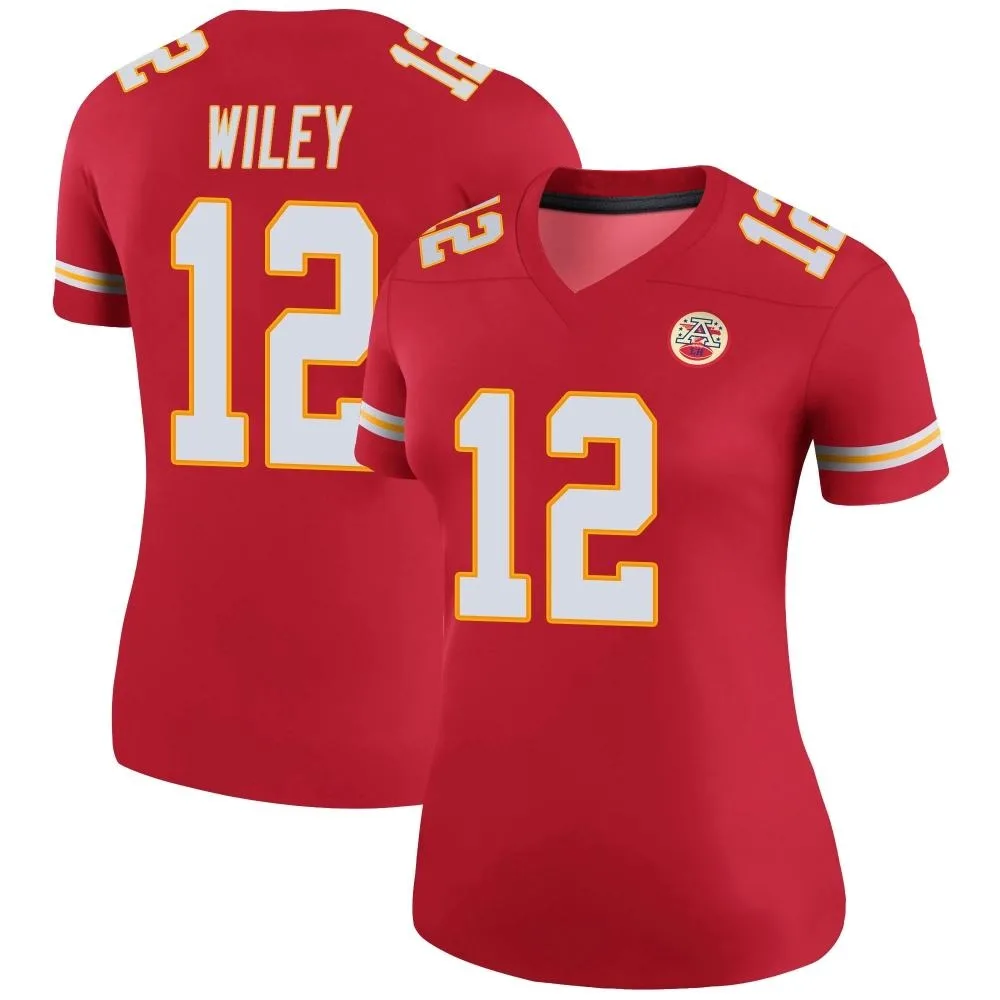 Women's Kansas City Chiefs Jared Wiley Nike Color Rush Legend Red Jersey Women's Kansas City Chiefs Jared Wiley Nike Color Rush Legend Red Jersey
