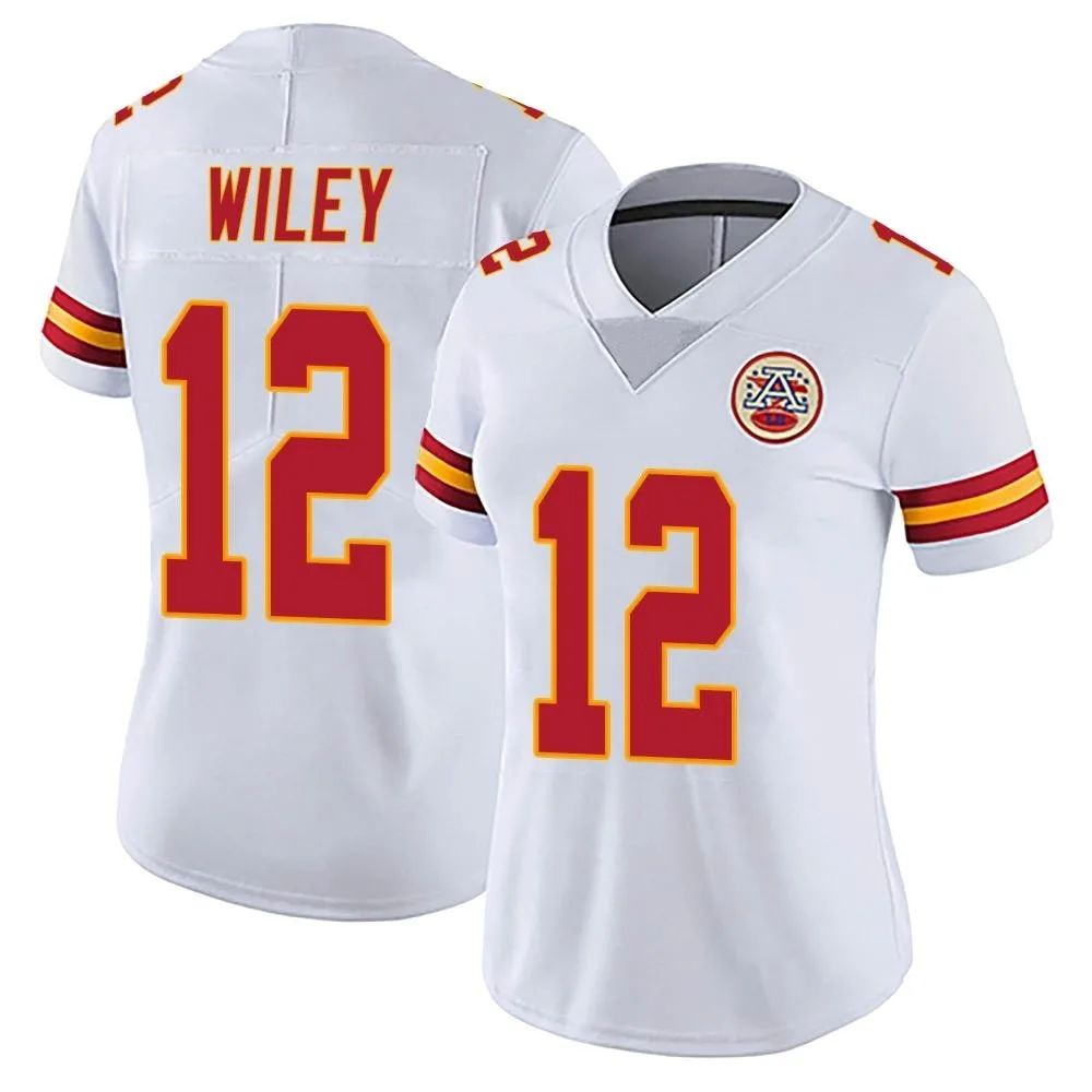 Women's Kansas City Chiefs Jared Wiley Nike Vapor Untouchable Limited White Jersey Women's Kansas City Chiefs Jared Wiley Nike Vapor Untouchable Limited White Jersey