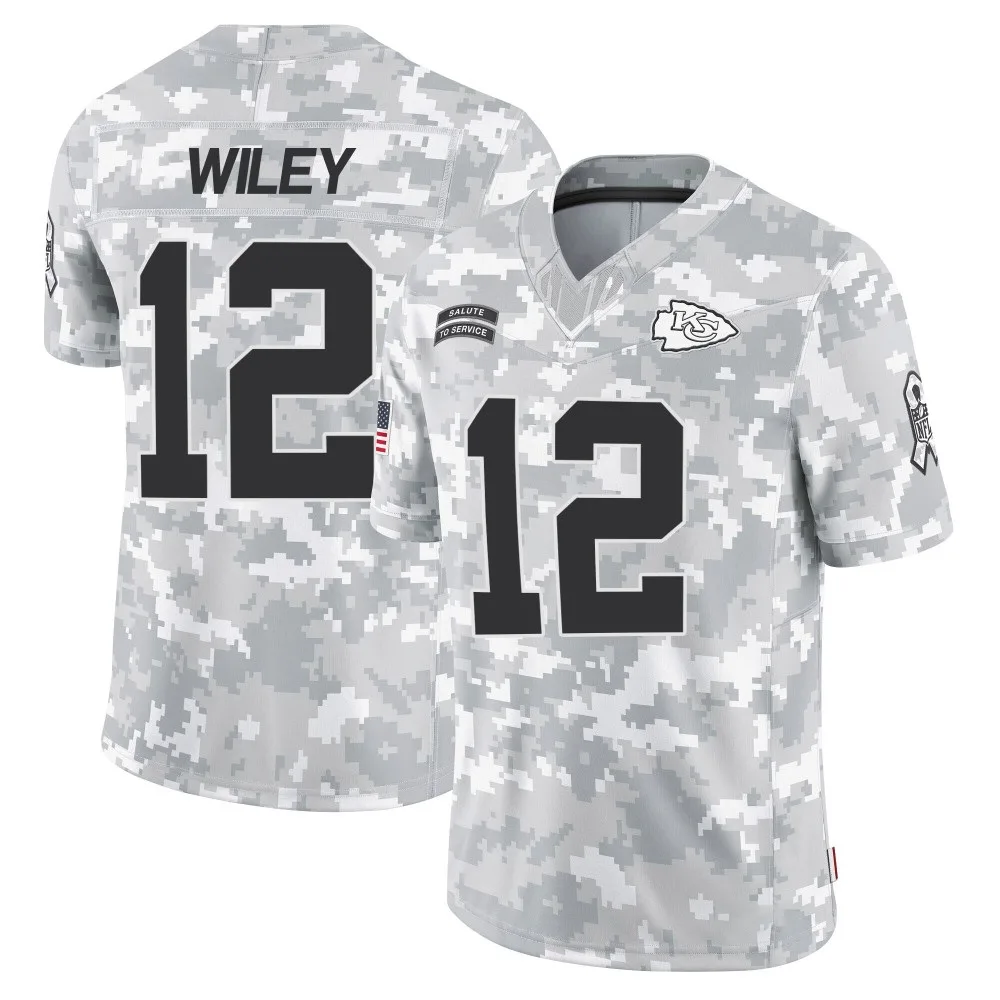 Youth Kansas City Chiefs Jared Wiley Nike 2024 Salute to Service Limited Arctic Camo Jersey Youth Kansas City Chiefs Jared Wiley Nike 2024 Salute to Service Limited Arctic Camo Jersey