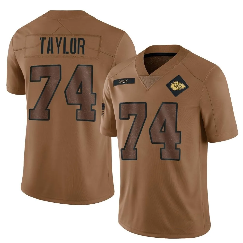 Men's Kansas City Chiefs Jawaan Taylor Nike 2023 Salute To Service Limited Brown Jersey Men's Kansas City Chiefs Jawaan Taylor Nike 2023 Salute To Service Limited Brown Jersey