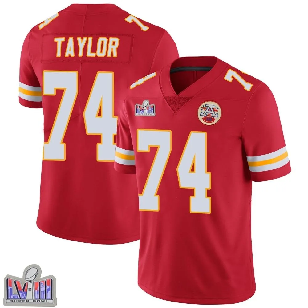 Men's Kansas City Chiefs Jawaan Taylor Nike Team Color Vapor Untouchable Super Bowl LVIII Patch Limited Red Jersey Men's Kansas City Chiefs Jawaan Taylor Nike Team Color Vapor Untouchable Super Bowl LVIII Patch Limited Red Jersey