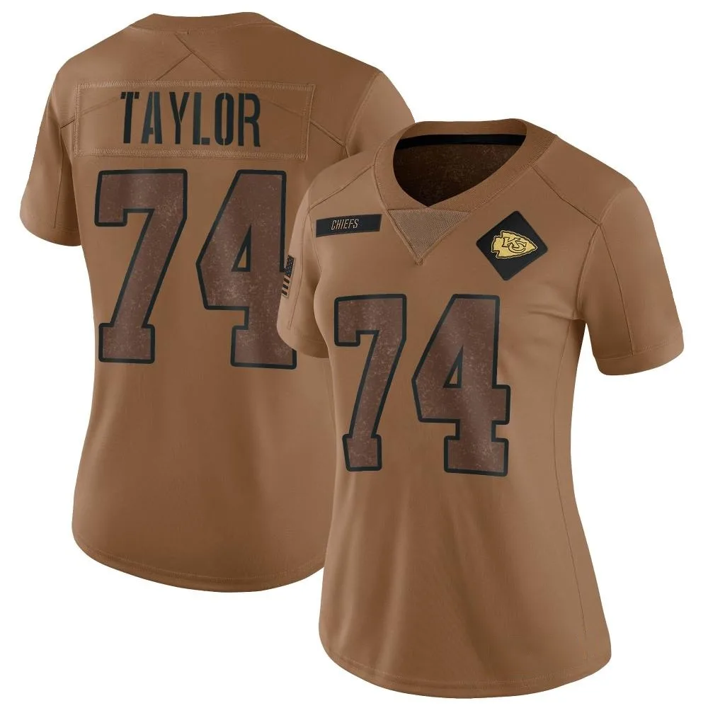 Women's Kansas City Chiefs Jawaan Taylor Nike 2023 Salute To Service Limited Brown Jersey Women's Kansas City Chiefs Jawaan Taylor Nike 2023 Salute To Service Limited Brown Jersey