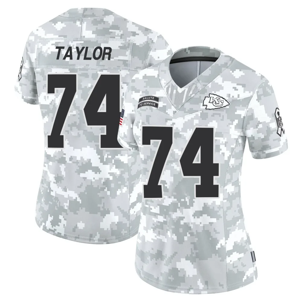 Women's Kansas City Chiefs Jawaan Taylor Nike 2024 Salute to Service Limited Arctic Camo Jersey Women's Kansas City Chiefs Jawaan Taylor Nike 2024 Salute to Service Limited Arctic Camo Jersey