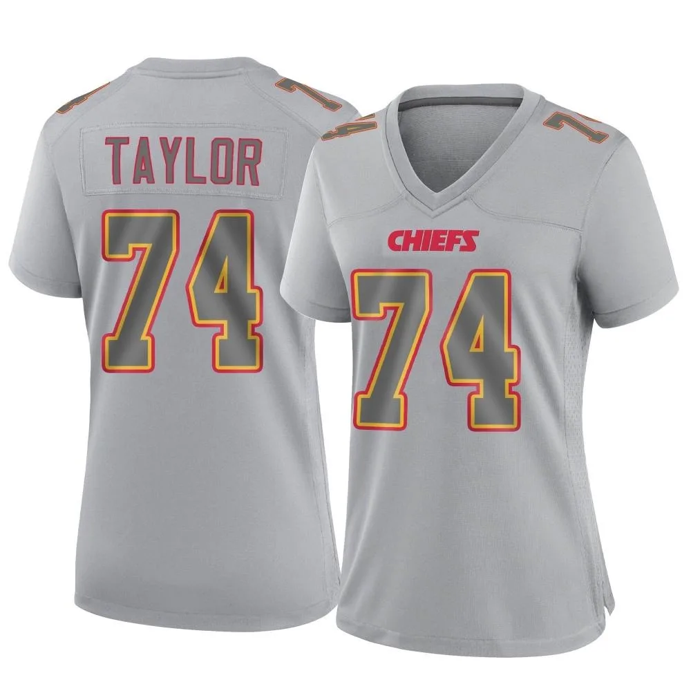 Women's Kansas City Chiefs Jawaan Taylor Nike Atmosphere Fashion Game Gray Jersey Women's Kansas City Chiefs Jawaan Taylor Nike Atmosphere Fashion Game Gray Jersey