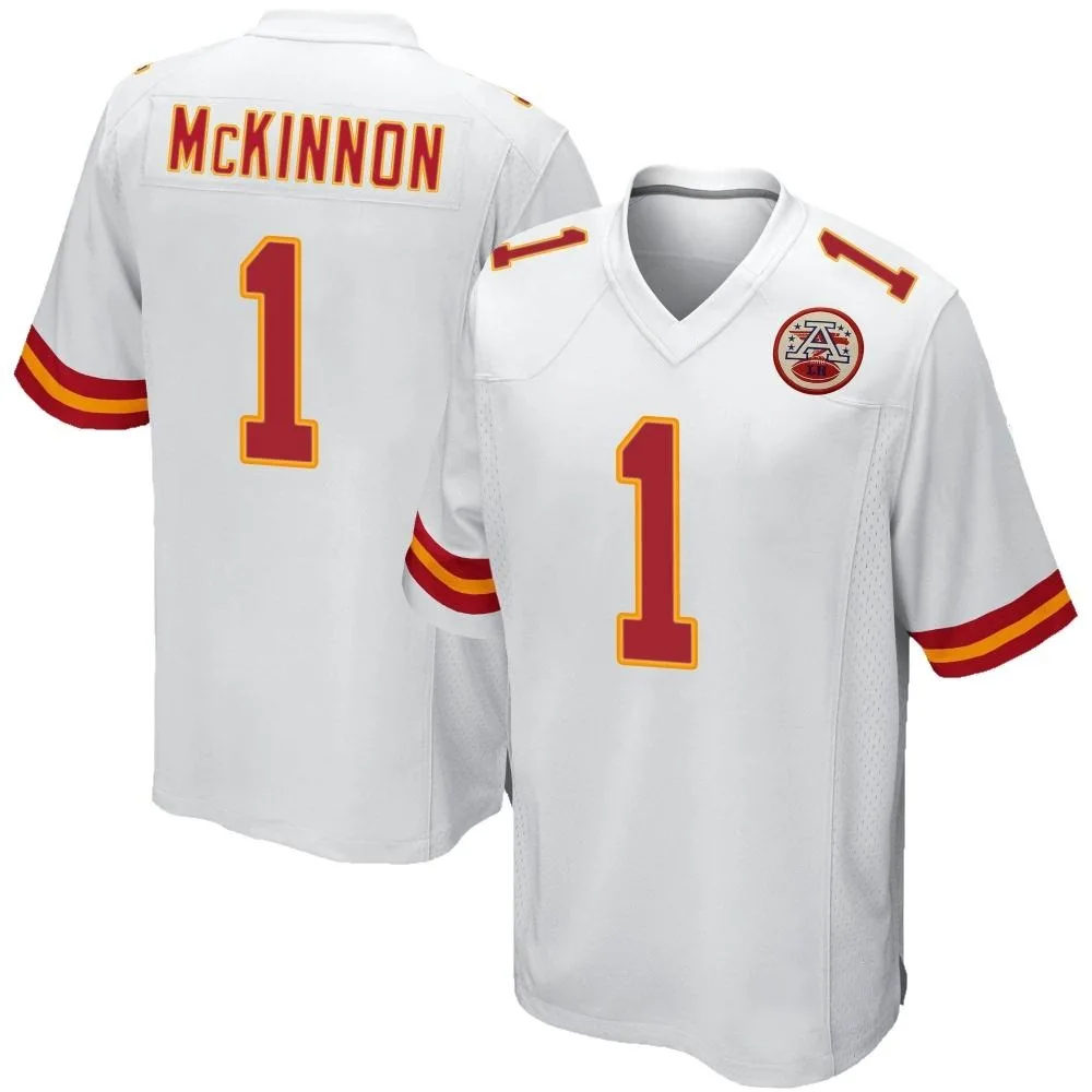 Men's Kansas City Chiefs Jerick Mckinnon Nike Game White Jersey Men's Kansas City Chiefs Jerick Mckinnon Nike Game White Jersey