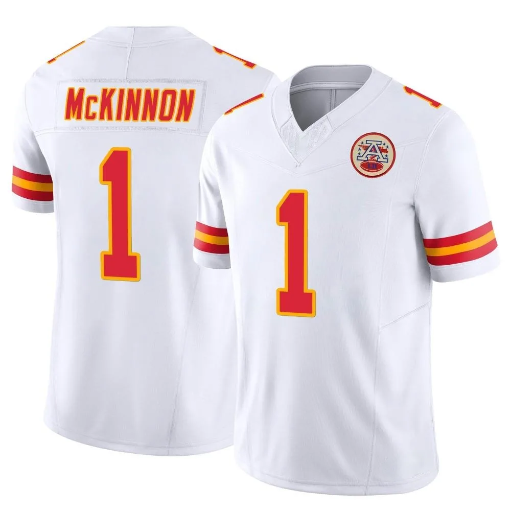 Men's Kansas City Chiefs Jerick Mckinnon Nike Vapor F.U.S.E. Limited White Jersey Men's Kansas City Chiefs Jerick Mckinnon Nike Vapor F.U.S.E. Limited White Jersey