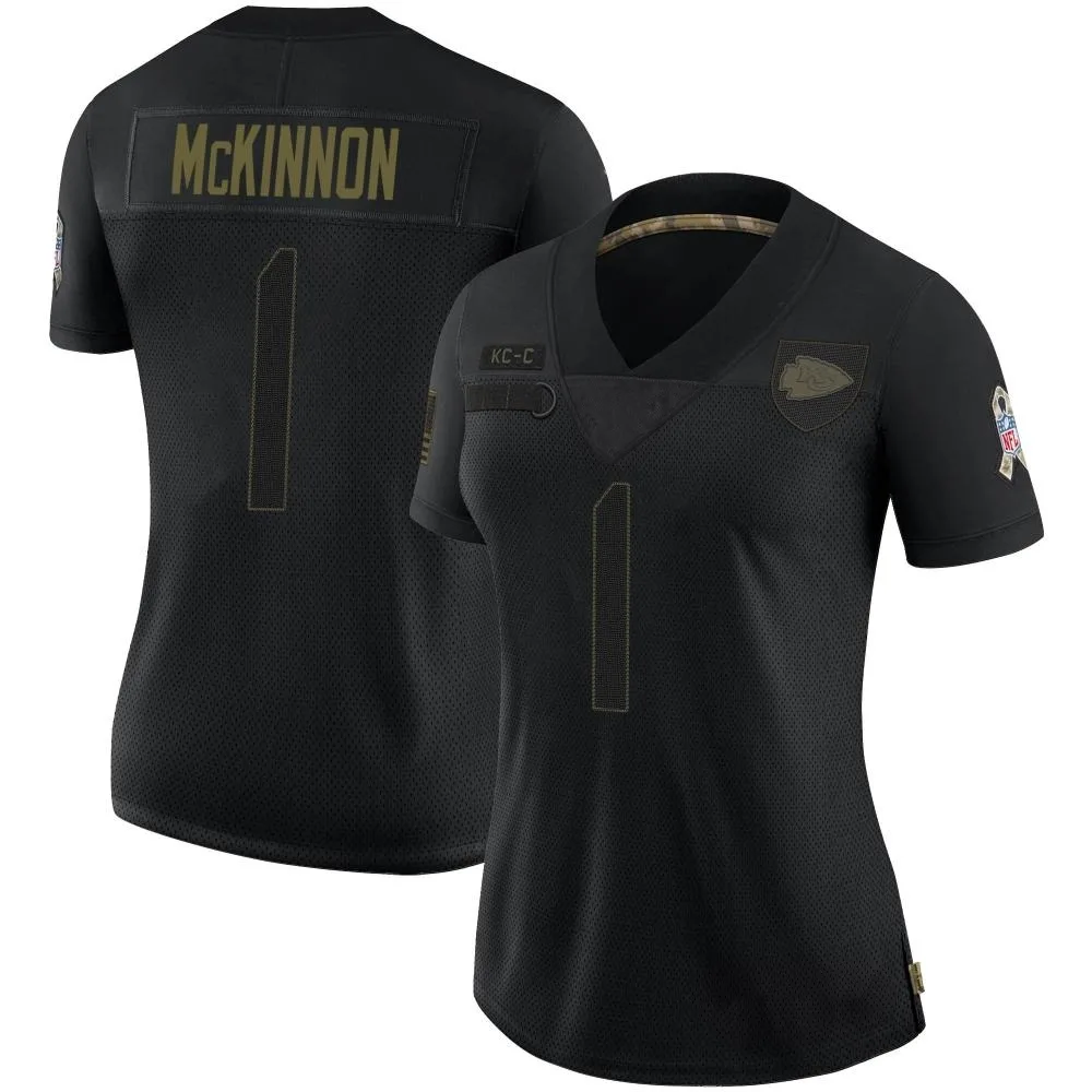 Women's Kansas City Chiefs Jerick Mckinnon Nike 2020 Salute To Service Limited Black Jersey Women's Kansas City Chiefs Jerick Mckinnon Nike 2020 Salute To Service Limited Black Jersey