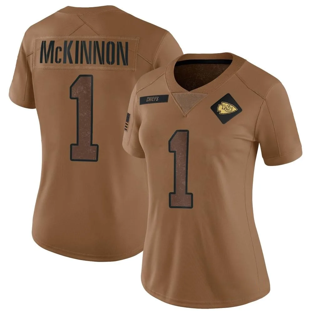 Women's Kansas City Chiefs Jerick Mckinnon Nike 2023 Salute To Service Limited Brown Jersey Women's Kansas City Chiefs Jerick Mckinnon Nike 2023 Salute To Service Limited Brown Jersey