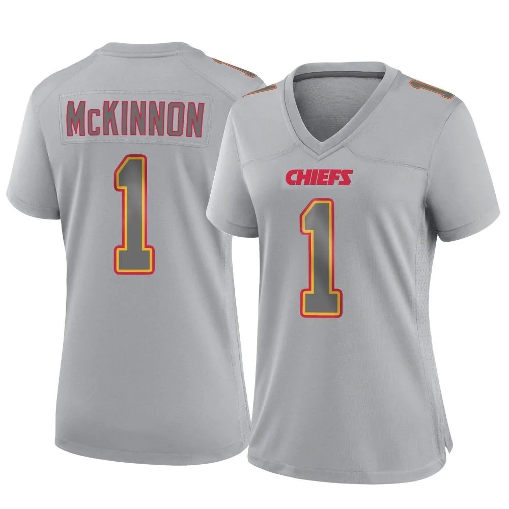 Women's Kansas City Chiefs Jerick Mckinnon Nike Atmosphere Fashion Game Gray Jersey Women's Kansas City Chiefs Jerick Mckinnon Nike Atmosphere Fashion Game Gray Jersey