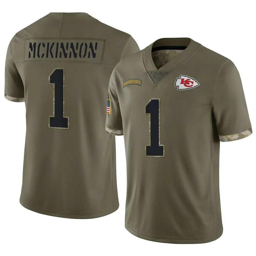 Youth Kansas City Chiefs Jerick Mckinnon Nike 2022 Salute To Service Limited Olive Jersey Youth Kansas City Chiefs Jerick Mckinnon Nike 2022 Salute To Service Limited Olive Jersey