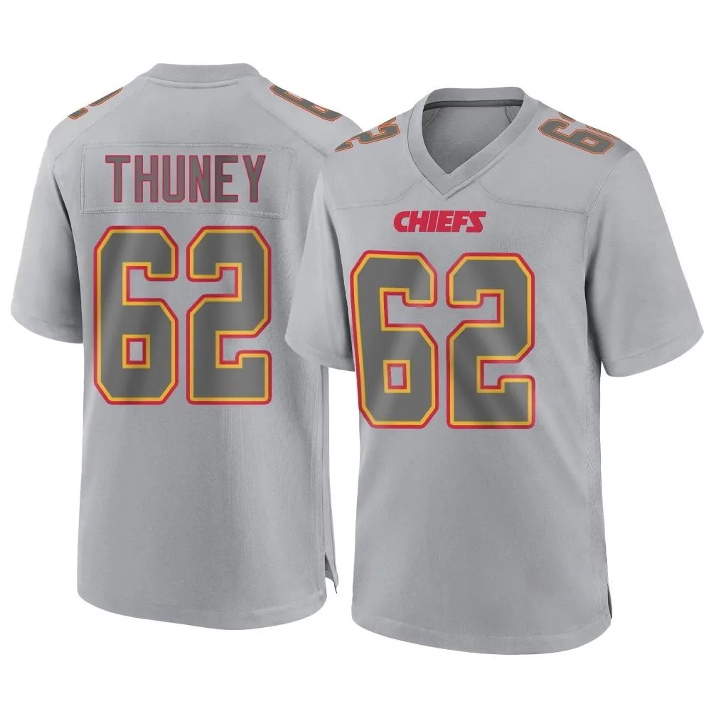 Men's Kansas City Chiefs Joe Thuney Nike Atmosphere Fashion Game Gray Jersey Men's Kansas City Chiefs Joe Thuney Nike Atmosphere Fashion Game Gray Jersey