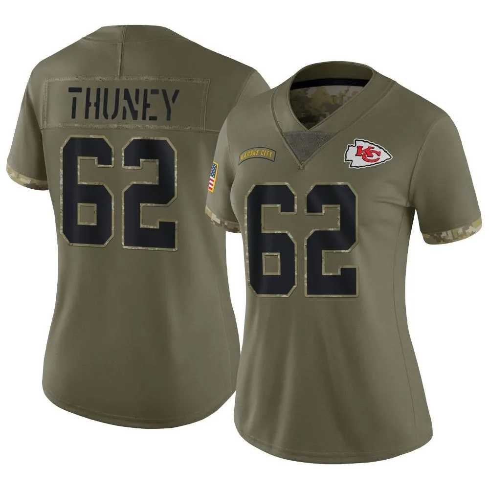 Women's Kansas City Chiefs Joe Thuney Nike 2022 Salute To Service Limited Olive Jersey Women's Kansas City Chiefs Joe Thuney Nike 2022 Salute To Service Limited Olive Jersey