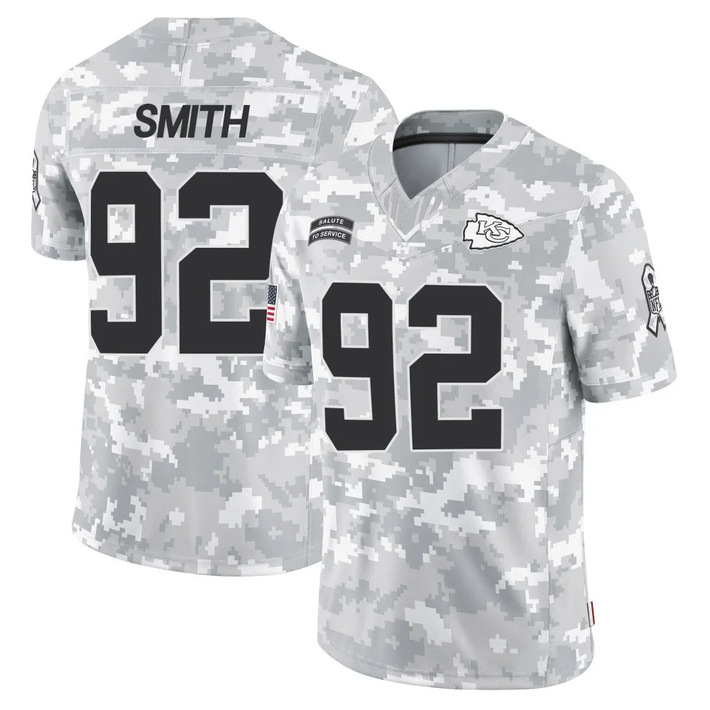 Youth Kansas City Chiefs Jordan Smith Nike 2024 Salute to Service Limited Arctic Camo Jersey Youth Kansas City Chiefs Jordan Smith Nike 2024 Salute to Service Limited Arctic Camo Jersey