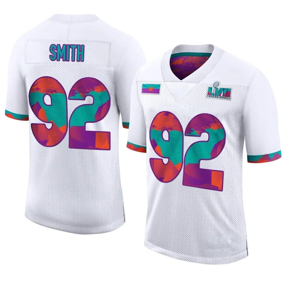 Youth Kansas City Chiefs Jordan Smith Nike Super Bowl LVII Limited White Jersey Youth Kansas City Chiefs Jordan Smith Nike Super Bowl LVII Limited White Jersey