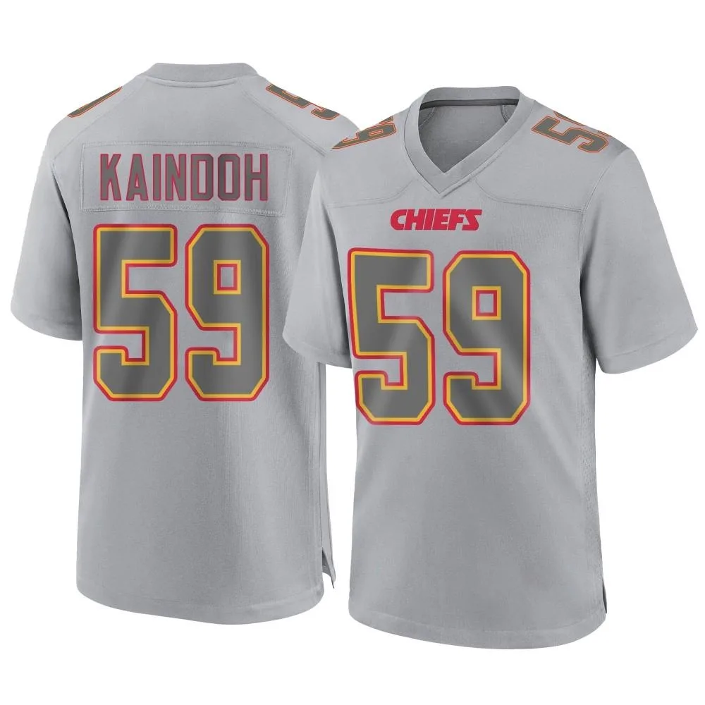 Youth Kansas City Chiefs Joshua Kaindoh Nike Atmosphere Fashion Game Gray Jersey Youth Kansas City Chiefs Joshua Kaindoh Nike Atmosphere Fashion Game Gray Jersey
