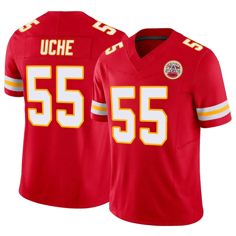 Men's Kansas City Chiefs Joshua Uche Nike Vapor F.U.S.E. Limited Red Jersey Men's Kansas City Chiefs Joshua Uche Nike Vapor F.U.S.E. Limited Red Jersey