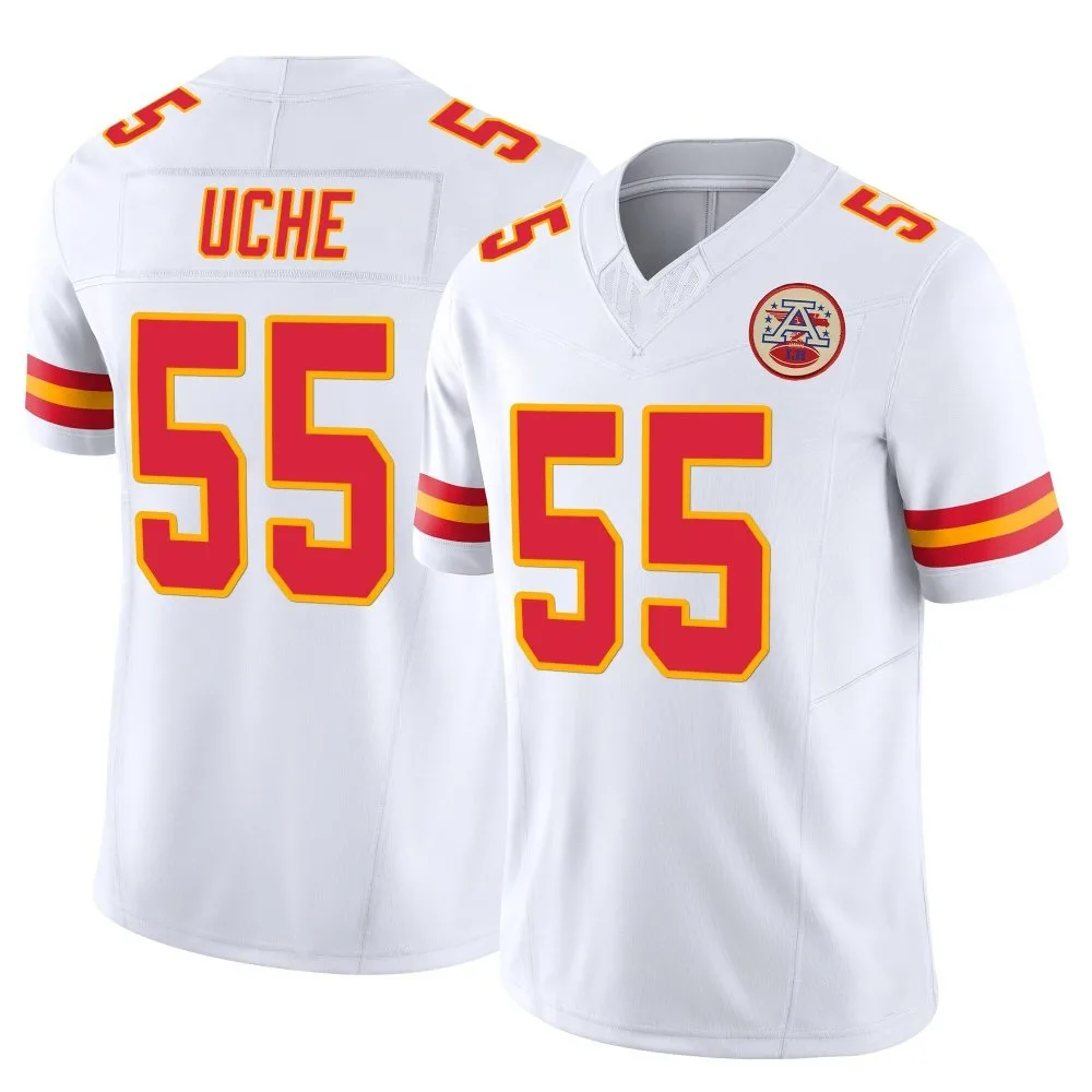 Men's Kansas City Chiefs Joshua Uche Nike Vapor F.U.S.E. Limited White Jersey Men's Kansas City Chiefs Joshua Uche Nike Vapor F.U.S.E. Limited White Jersey