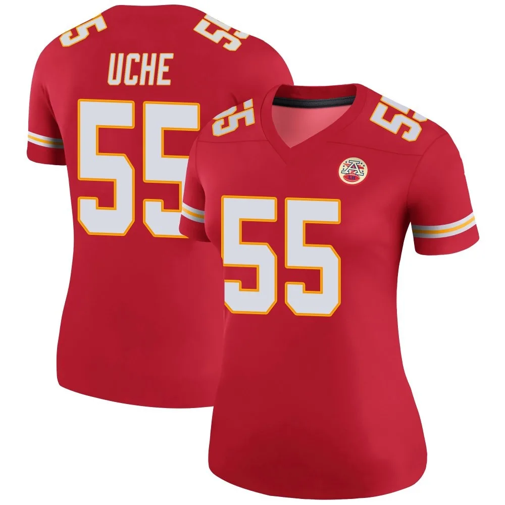 Women's Kansas City Chiefs Joshua Uche Nike Color Rush Legend Red Jersey Women's Kansas City Chiefs Joshua Uche Nike Color Rush Legend Red Jersey