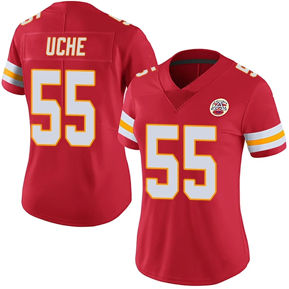 Women's Kansas City Chiefs Joshua Uche Nike Team Color Vapor Untouchable Limited Red Jersey Women's Kansas City Chiefs Joshua Uche Nike Team Color Vapor Untouchable Limited Red Jersey