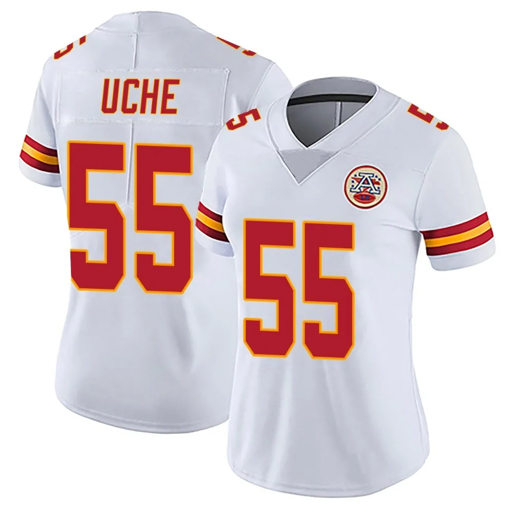 Women's Kansas City Chiefs Joshua Uche Nike Vapor Untouchable Limited White Jersey Women's Kansas City Chiefs Joshua Uche Nike Vapor Untouchable Limited White Jersey