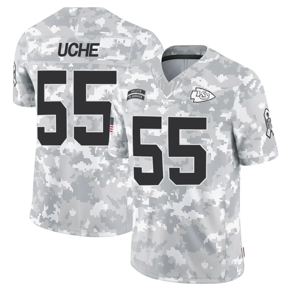 Youth Kansas City Chiefs Joshua Uche Nike 2024 Salute to Service Limited Arctic Camo Jersey Youth Kansas City Chiefs Joshua Uche Nike 2024 Salute to Service Limited Arctic Camo Jersey