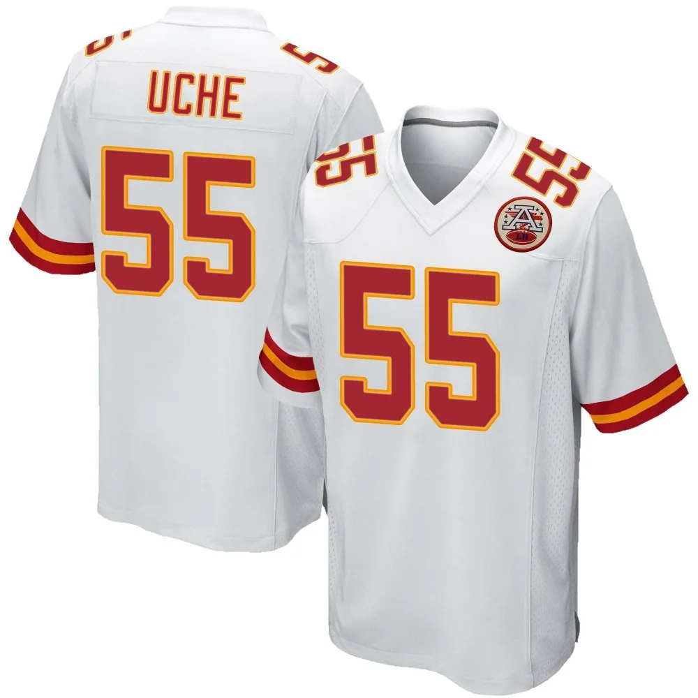 Youth Kansas City Chiefs Joshua Uche Nike Game White Jersey Youth Kansas City Chiefs Joshua Uche Nike Game White Jersey