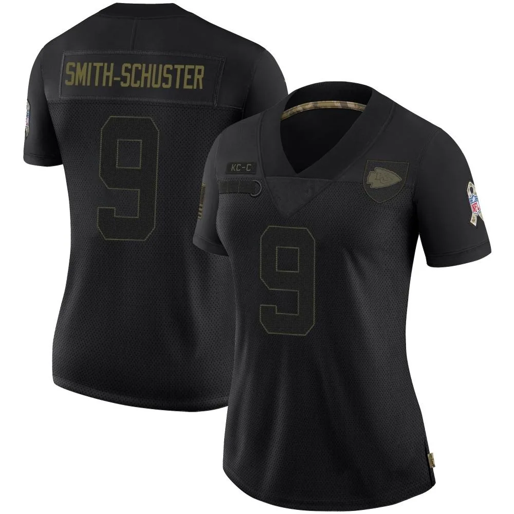 Women's Kansas City Chiefs Juju Smith-Schuster Nike 2020 Salute To Service Limited Black Jersey Women's Kansas City Chiefs Juju Smith-Schuster Nike 2020 Salute To Service Limited Black Jersey
