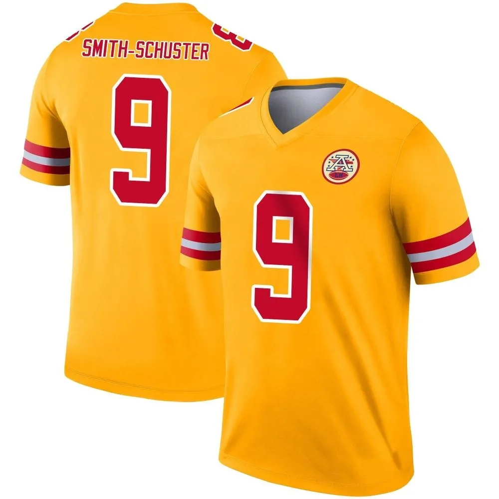Youth Kansas City Chiefs Juju Smith-Schuster Nike Inverted Legend Gold Jersey Youth Kansas City Chiefs Juju Smith-Schuster Nike Inverted Legend Gold Jersey