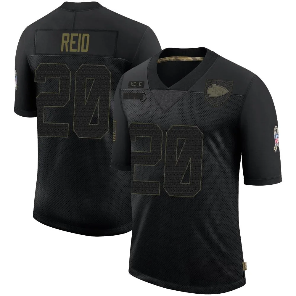 Men's Kansas City Chiefs Justin Reid Nike 2020 Salute To Service Limited Black Jersey Men's Kansas City Chiefs Justin Reid Nike 2020 Salute To Service Limited Black Jersey