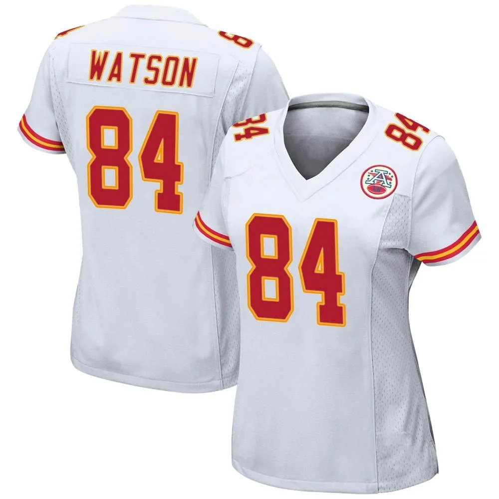 Women's Kansas City Chiefs Justin Watson Nike Game White Jersey Women's Kansas City Chiefs Justin Watson Nike Game White Jersey