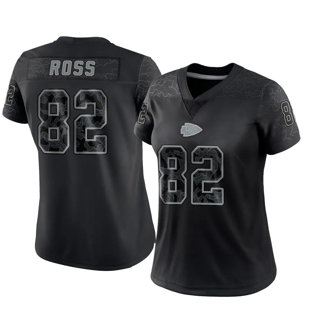Women's Kansas City Chiefs Justyn Ross Nike Reflective Limited Black Jersey Women's Kansas City Chiefs Justyn Ross Nike Reflective Limited Black Jersey