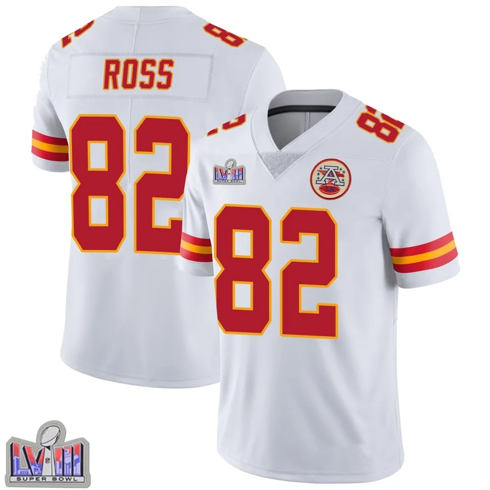 Youth Kansas City Chiefs Justyn Ross Nike Vapor Untouchable Super Bowl LVIII Patch Limited White Jersey Youth Kansas City Chiefs Justyn Ross Nike Vapor Untouchable Super Bowl LVIII Patch Limited White Jersey