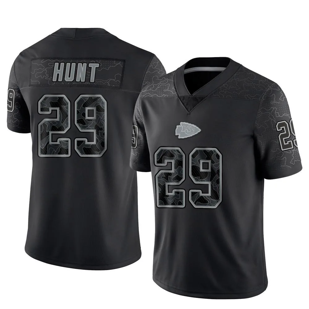 Men's Kansas City Chiefs Kareem Hunt Nike Reflective Limited Black Jersey Men's Kansas City Chiefs Kareem Hunt Nike Reflective Limited Black Jersey